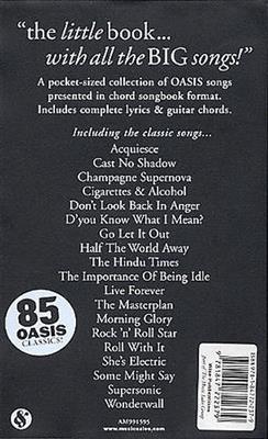 Oasis: The Little Black Songbook: Oasis: Melodie, Text, Akkorde