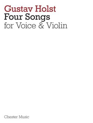 4 Songs For Voice And Violin Op.35: Gesang mit sonstiger Begleitung