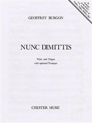 Geoffrey Burgon: Nunc Dimittis (Voice/Organ): Gesang mit Klavier