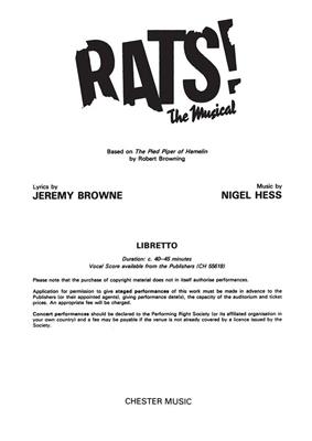 Rats! The Musical (Libretto) 10+ Copies