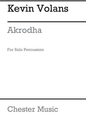 Kevin Volans: Akrodha For Solo Percussion: Sonstige Percussion