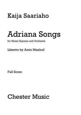 Kaija Saariaho: Adriana Songs (Full Score): Orchester
