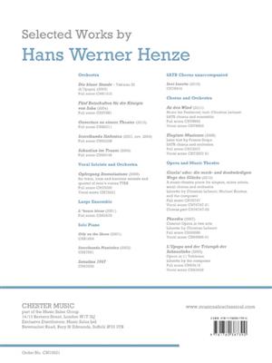 Hans Werner Henze: Opfergang Immolazione: Männerchor mit Klavier/Orgel
