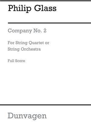 Philip Glass: String Quartet No 2 'Company': Streichquartett