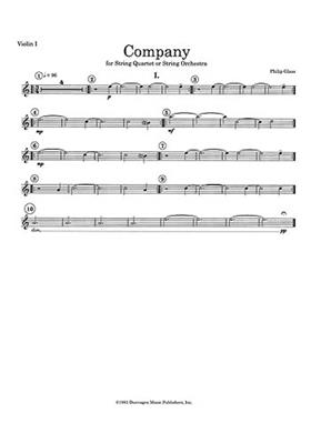 Philip Glass: String Quartet No.2 'Company': Streichquartett