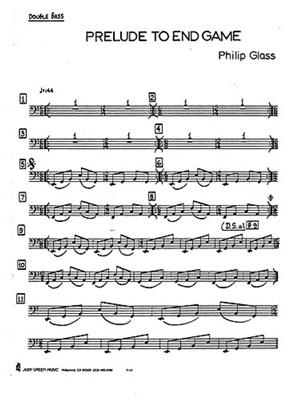 Philip Glass: Prelude To 'Endgame': Kontrabass mit Begleitung