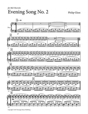 Philip Glass: Evening Song No. 2: Klavier Solo