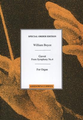 William Boyce: Gavot From Symphony No. 4: (Arr. Patrick Williams): Orgel