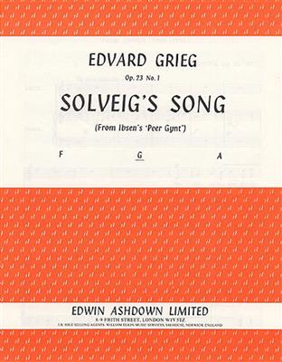 Edvard Grieg: Solveig's Song: Gesang mit Klavier