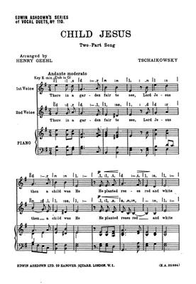 Pyotr Ilyich Tchaikovsky: Child Jesus Two Part Song: Gesang mit Klavier