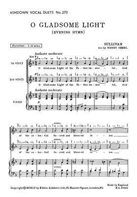 Arthur Sullivan: O Gladsome Light: Frauenchor mit Klavier/Orgel