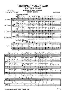 Henry Purcell: Trumpet Voluntary: Männerchor mit Klavier/Orgel