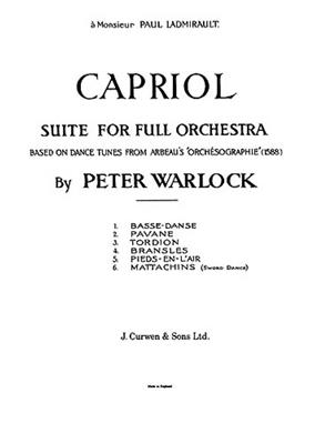 Peter Warlock: Capriol Suite: Orchester