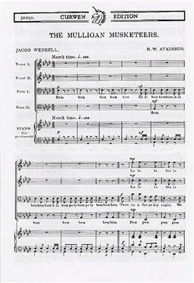 R.W. Atkinson: The Mulligan Musketeers: Männerchor mit Klavier/Orgel