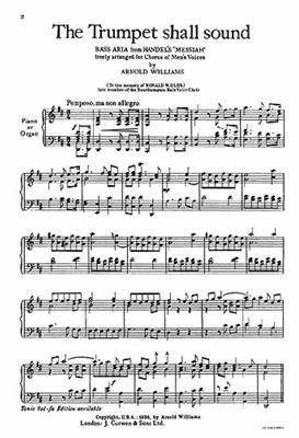 Georg Friedrich Händel: The Trumpet Shall Sound: Männerchor mit Klavier/Orgel