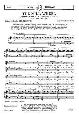 H. Dexter: The Mill-Wheel: Gemischter Chor mit Klavier/Orgel