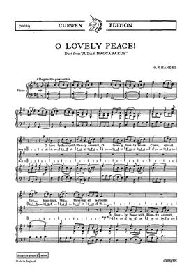 Georg Friedrich Händel: O Lovely Peace: Frauenchor mit Klavier/Orgel