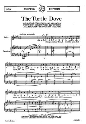 Ralph Vaughan Williams: The Turtle Dove: Gemischter Chor mit Klavier/Orgel