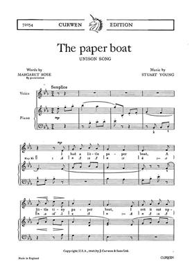 S. Young: The Paper Boat: Gemischter Chor mit Klavier/Orgel