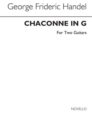 Georg Friedrich Händel: Chaconne In G For Guitar Duet: Gitarre Solo