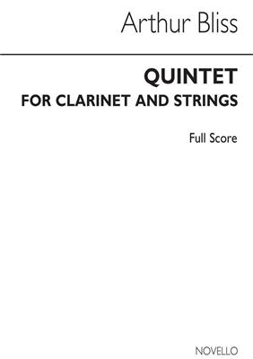 Arthur Bliss: Quintet For Clarinet And Strings: Kammerensemble