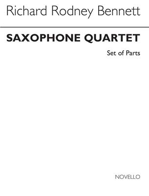 Richard Rodney Bennett: Saxophone Quartet (Parts): Saxophon Ensemble