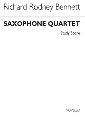 Richard Rodney Bennett: Saxophone Quartet: Saxophon Ensemble