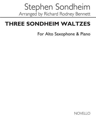Richard Rodney Bennett: Three Sondheim Waltzes: Altsaxophon mit Begleitung