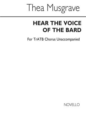 Thea Musgrave: Hear The Voice Of The Bard: Gemischter Chor mit Begleitung