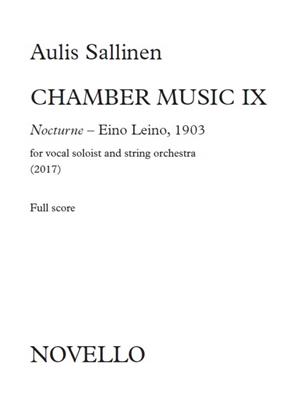 Aulis Sallinen: Chamber Music IX Nocturne: Streichorchester mit Solo