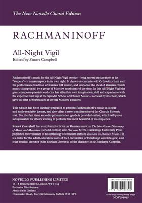 Sergei Rachmaninov: Vespers (All Night Vigil) op. 37: Gemischter Chor mit Begleitung