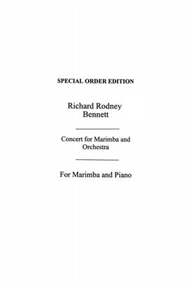 Richard Rodney Bennett: Concerto For Marimba & Chamber Orchestra: Marimba