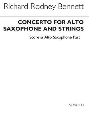 Richard Rodney Bennett: Saxophone Concerto For Alto Sax And Piano: Altsaxophon mit Begleitung