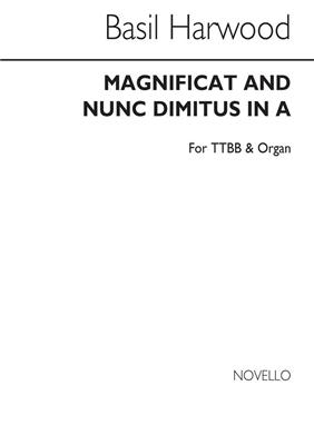 Basil Harwood: Magnificat and Nunc Dimitis In A (Men's Voices): Männerchor mit Klavier/Orgel