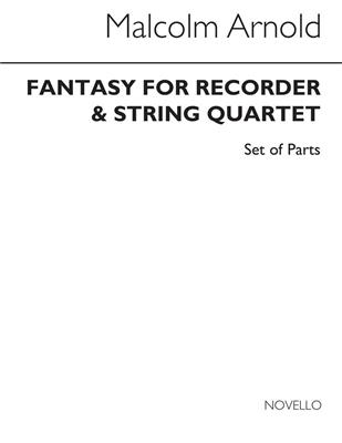 Malcolm Arnold: Fantasy For Recorder And String Quartet Op.140: Blockflöte Ensemble