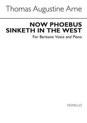 Thomas Augustine Arne: Now Phoebus Sinketh In The West In Eb: Gesang mit Klavier