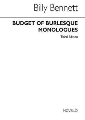Billy Bennett: Third Budget Of Burlesque Monologue: