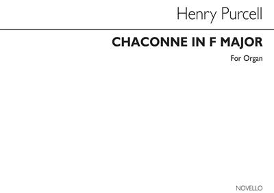 Henry Purcell: Chaconne In F Major For Organ: Orgel
