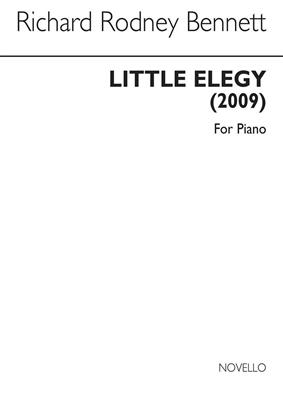 Richard Rodney Bennett: Little Elegy: Klavier Solo