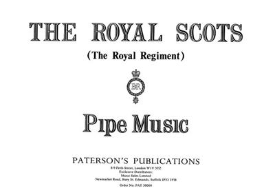 The Royal Scots (The Royal Regiment) Pipe Music: Sonstige Holzbläser