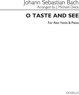 Johann Sebastian Bach: O Taste and See: Gesang mit Klavier