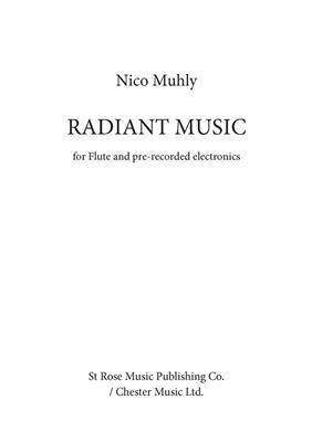 Nico Muhly: Radiant Music: Flöte Solo