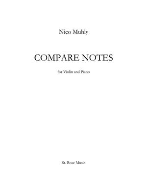 Nico Muhly: Compare Notes: Violine mit Begleitung