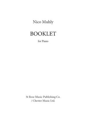 Nico Muhly: Booklet: Klavier Solo