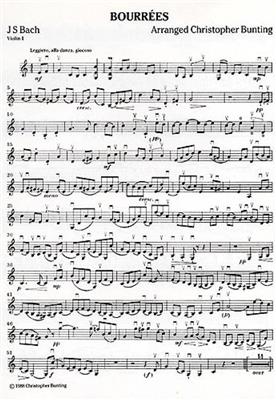 Johann Sebastian Bach: Bourrees: (Arr. Christopher Bunting): Streichorchester