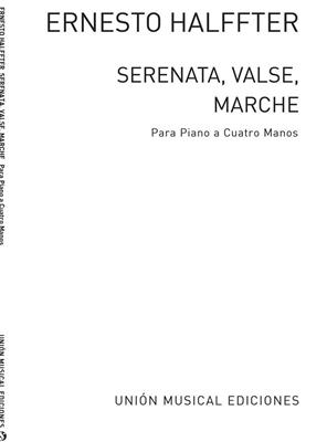 Ernesto Halffter: Serenata Valse Marche (Piano Duet): Klavier Duett