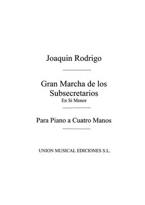 Joaquín Rodrigo: Gran Marcha De Los Subsecretarios: Klavier vierhändig
