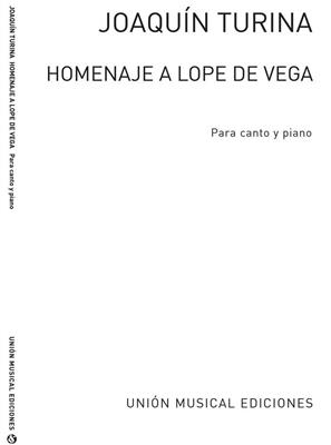 Joaquín Turina: Joaquin Turina: Homenaje A Lope De Vega: Gesang mit Klavier