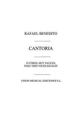 Cantoria 25 Coros Muy Faciles a 3 v.m. I: Gesang Solo