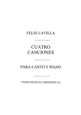 Felix Lavilla: Cuatro Canciones: Gesang mit Klavier